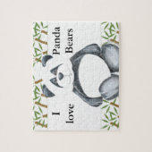 I Love Panda Beren Puzzle Legpuzzel (Verticaal)
