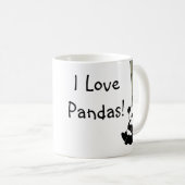 I Love Pandas Koffiemok (Voorkant rechts)