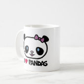 I Love Pandas Koffiemok (Voorkant links)