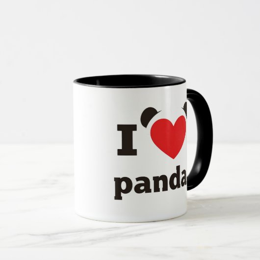 I Love Pandas Mok (Voorkant rechts)