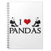 I Love Pandas Notitieboek (Voorkant)