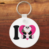 I Love Pandas Sleutelhanger (Voorkant)