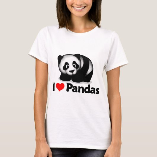 I Love Pandas T-shirt (Voorkant)