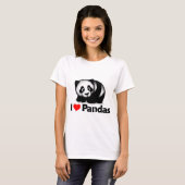 I Love Pandas T-shirt (Voorkant volledig)