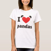I Love Pandas T-shirt (Voorkant)
