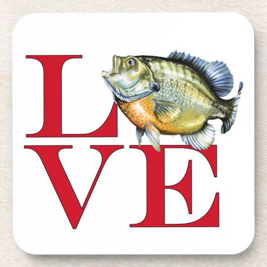 I Love Panfish Bier Onderzetter (Voorkant)