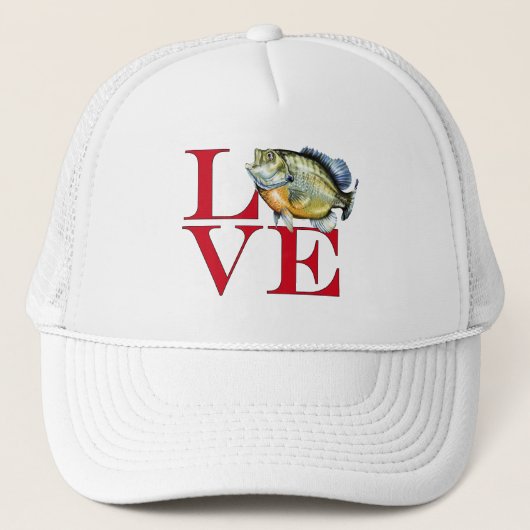 I Love Panfish Trucker Pet (Voorkant)