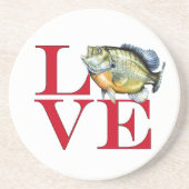 I Love Panfish Zandsteen Onderzetter (Voorkant)