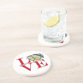 I Love Panfish Zandsteen Onderzetter (Zijkant)