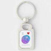 I Love Pangolins Cute slogan Sleutelhanger (Voorkant)