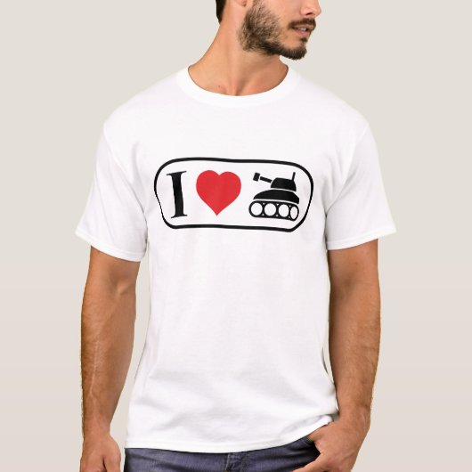 I Love Panzer T-shirt (Voorkant)