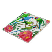 I Love Parakeets Tile Tegeltje (Zijkant)
