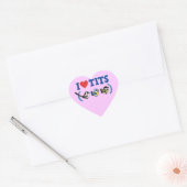 I Love Paridae EU Hart Sticker (Envelop)