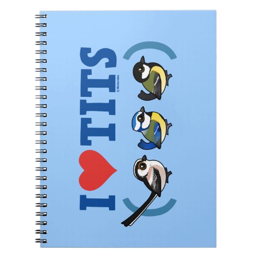 I Love Paridae EU Notitieboek (Voorkant)