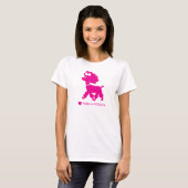 I Love Paris and Poodles Schattige T-shirt op maat (Voorkant volledig)