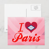 I Love Paris, Arkansas Briefkaart (Voorkant / Achterkant)