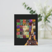 I Love Paris - Briefkaart (Staand voorkant)