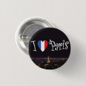 I Love Paris Button (Voorkant /achterkant)