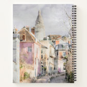 I Love Paris Cafe Street Scenes Notitieboek (Achterkant)