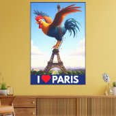 I Love Paris Canvas Afdruk (Insitu (Woonkamer))