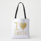 I Love Paris Canvas tas (Voorkant)