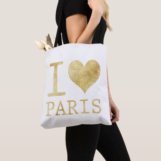 I Love Paris Canvas tas (Dichtbij)