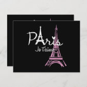 I Love Paris Eiffel Tower France (Voorkant / Achterkant)