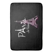 I Love Paris Eiffel Tower France Badmat (Voorkant Verticaal)