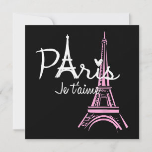 I Love Paris Eiffel Tower France Bedankkaart