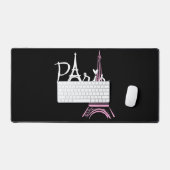 I Love Paris Eiffel Tower France Bureaumat (Keyboard & Muis)
