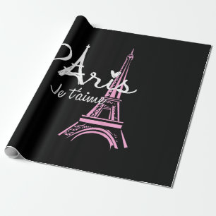 I Love Paris Eiffel Tower France Cadeaupapier