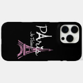 I Love Paris Eiffel Tower France Case-Mate iPhone Case (Achterkant (horizontaal))
