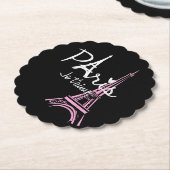 I Love Paris Eiffel Tower France Kartonnen Onderzetters (Gekanteld)