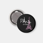 I Love Paris Eiffel Tower France Magneet (Voorkant / Achterkant)