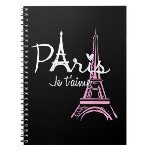 I Love Paris Eiffel Tower France Notitieboek