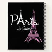 I Love Paris Eiffel Tower France Notitieboek (Achterkant)