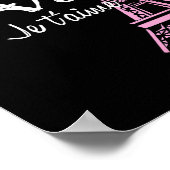I Love Paris Eiffel Tower France Poster (Hoek)