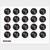 I Love Paris Eiffel Tower France Ronde Sticker (Vel)