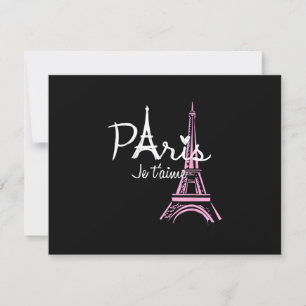 I Love Paris Eiffel Tower France RSVP Kaartje