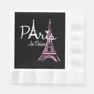 I Love Paris Eiffel Tower France Servet