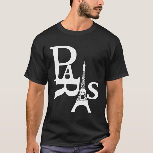 I Love Paris Eiffel Tower France T-shirt (Voorkant)