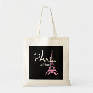 I Love Paris Eiffel Tower France Tote Bag