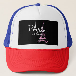 I Love Paris Eiffel Tower France Trucker Pet