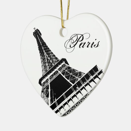 I Love Paris Eiffel Tower Keramisch Ornament (Links)