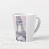 I Love Paris Eiffel Tower Latte Mok (Rechterhoek)