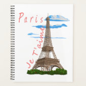 I Love Paris Eiffel Tower Planner (Voorkant)