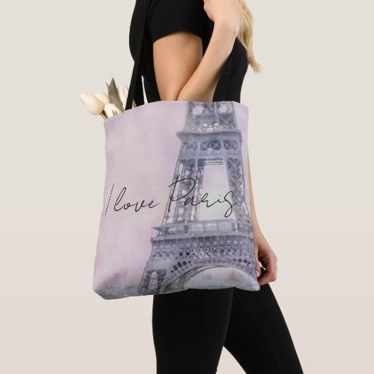 I Love Paris Eiffel Tower Tote Bag (Dichtbij)