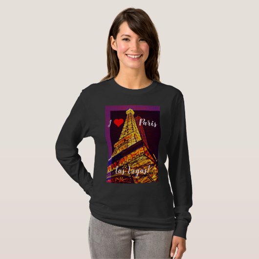 I Love Paris in Las Vegas Women's T-Shirts (Voorkant volledig)