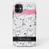 I Love Paris iPhone 5 Phone Case (Achterkant)