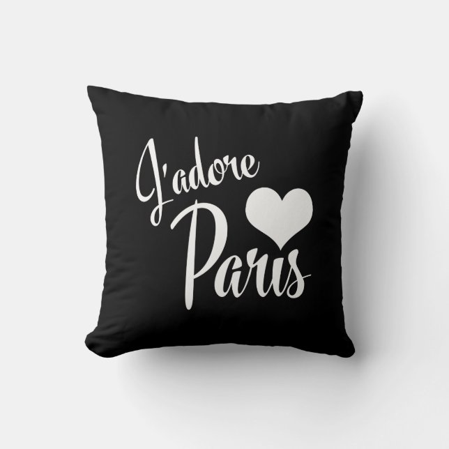 I Love Paris - J'adore Paris  Style Kussen (Voorkant)